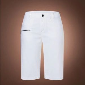 Bogner Netty White Golf Bermuda Shorts Womens 2 NEW
